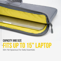 Robago Blair Grey laptop sleeve-4L Material-Polyester