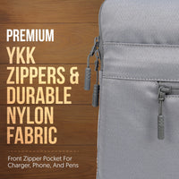 Robago Blair Grey laptop sleeve-4L Material-Polyester