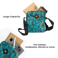 Robago Vertex 2.0 Green sling bag-6L Material-Polyester