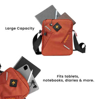 Robago Vertex 2.0 Maroon sling bag-6L Material-Polyester