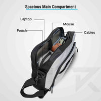 Robago Hugo Grey executive bag-12L Material-Polyester