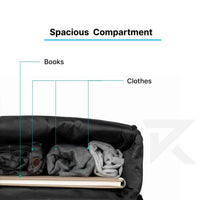 Robago Flap Nexo- 38 L Black Laptop backpack Material-Polyester