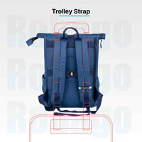 Robago Flap Nexo- 38 L Blue Laptop backpack Material-Polyester