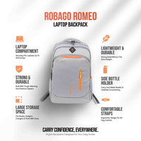 Robago Romeo-41L black Laptop backpack Material-Polyester