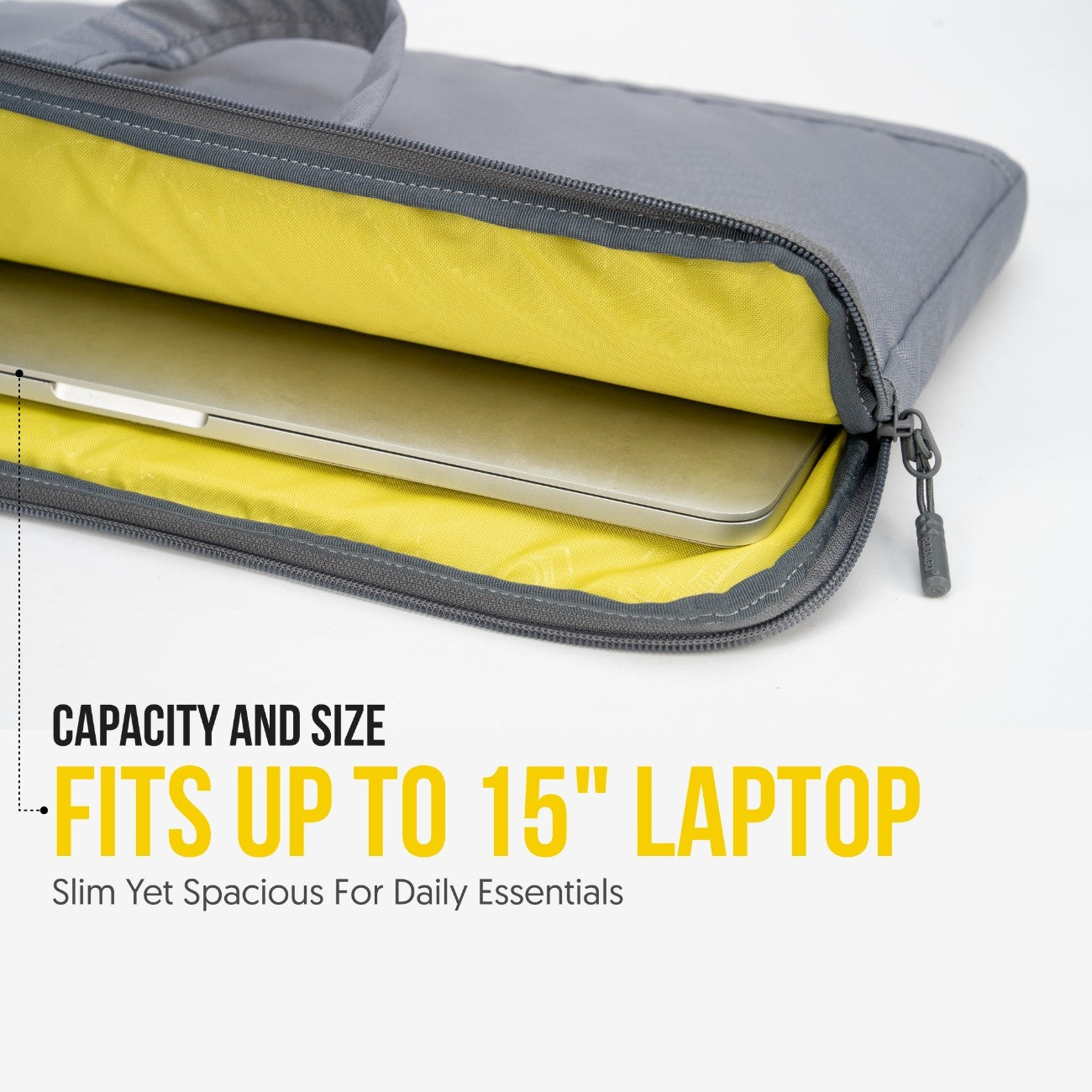 Robago Blair Grey laptop sleeve-4L Material-Polyester