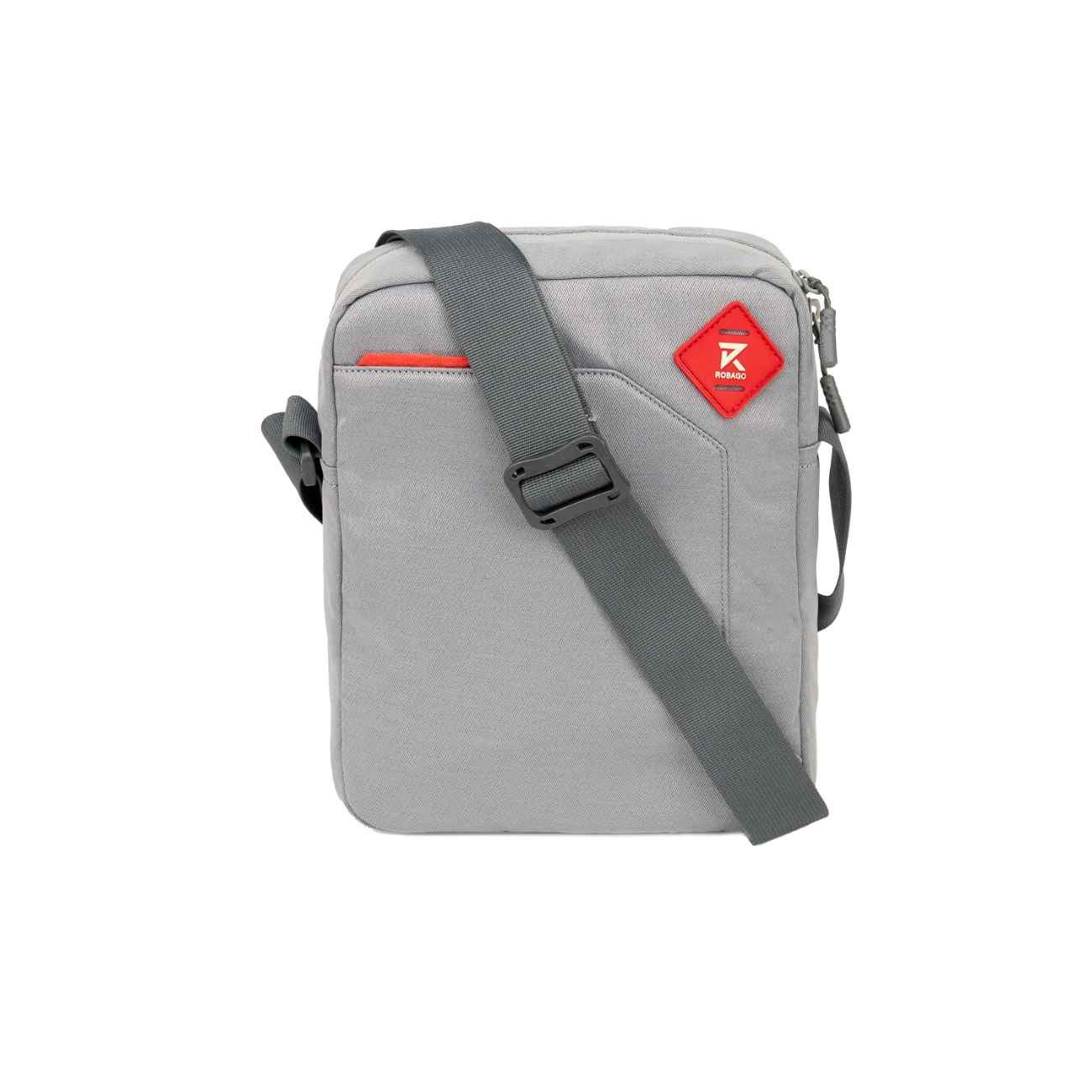 Robago Vertex 1.0 Grey sling bag-4L Material-Polyester