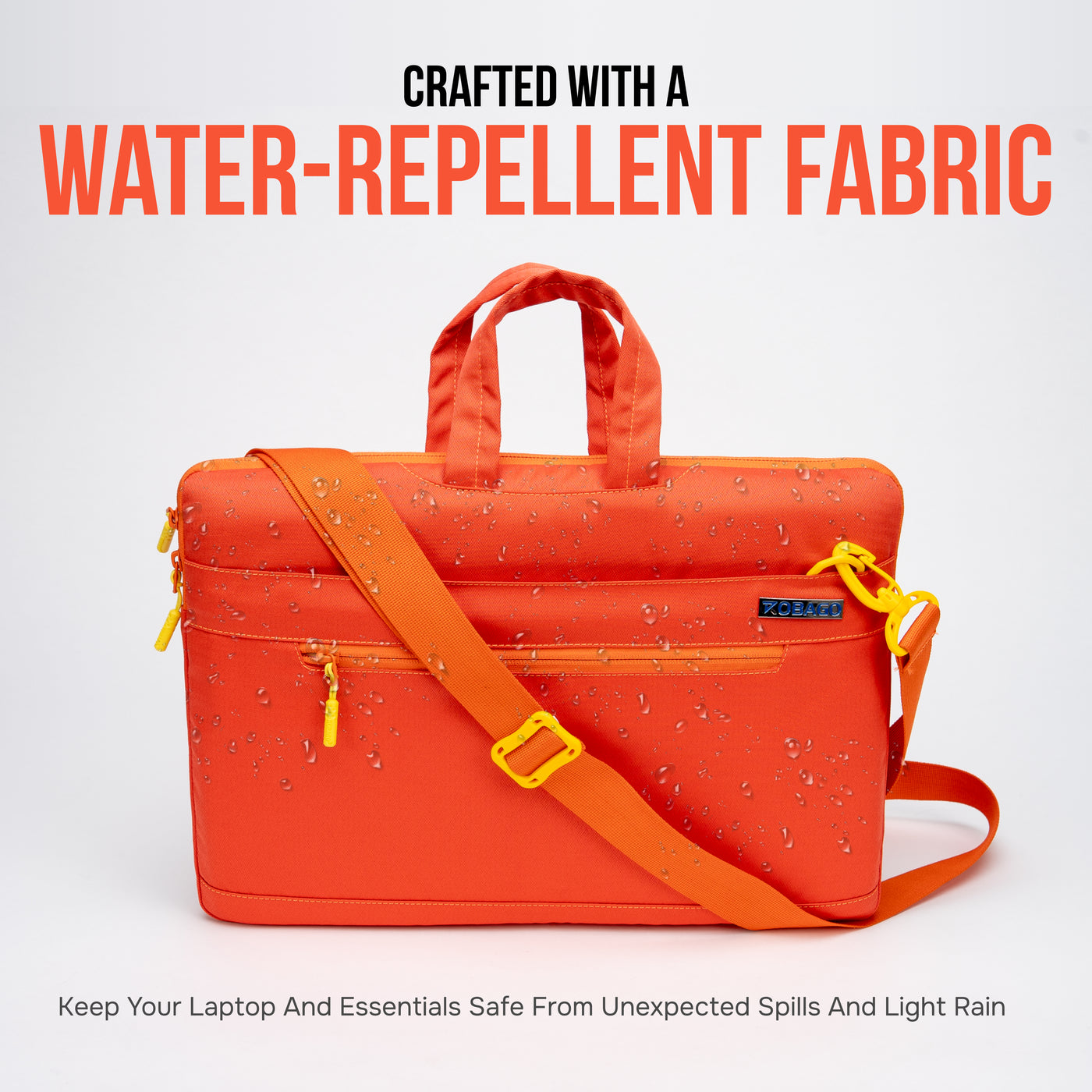 Crafted with Water-Repellent Fabric