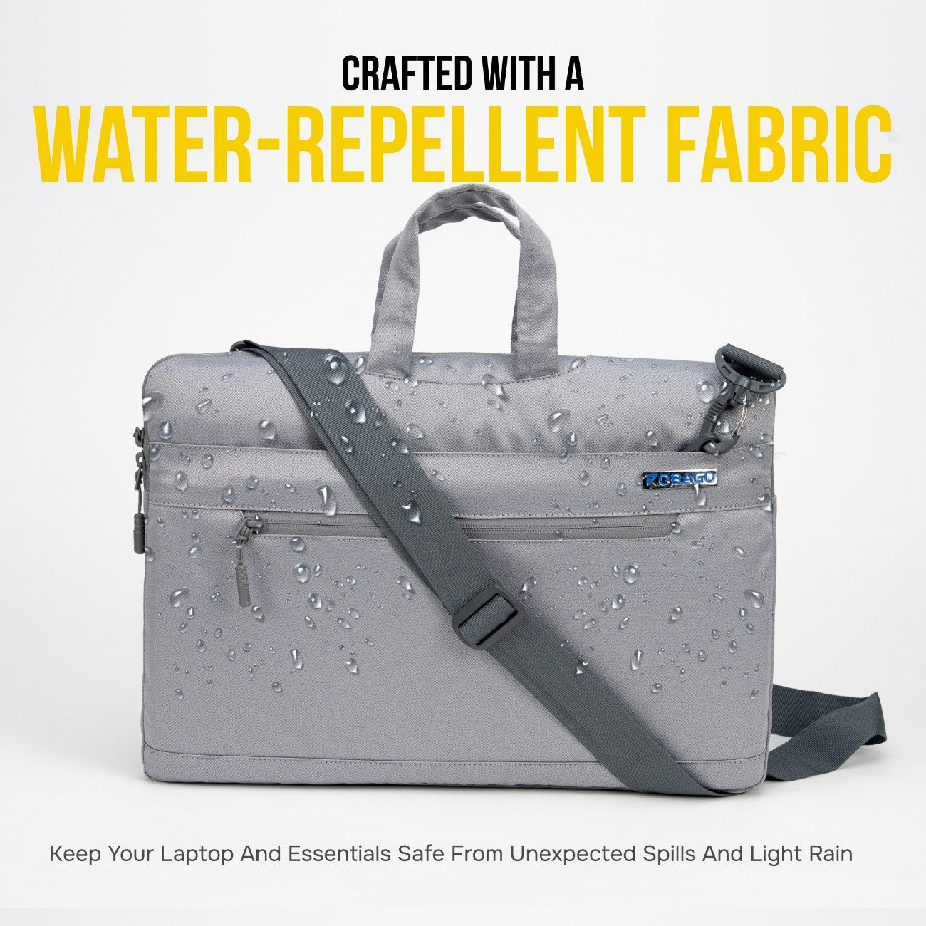 Crafted with Water-Repellent Fabric