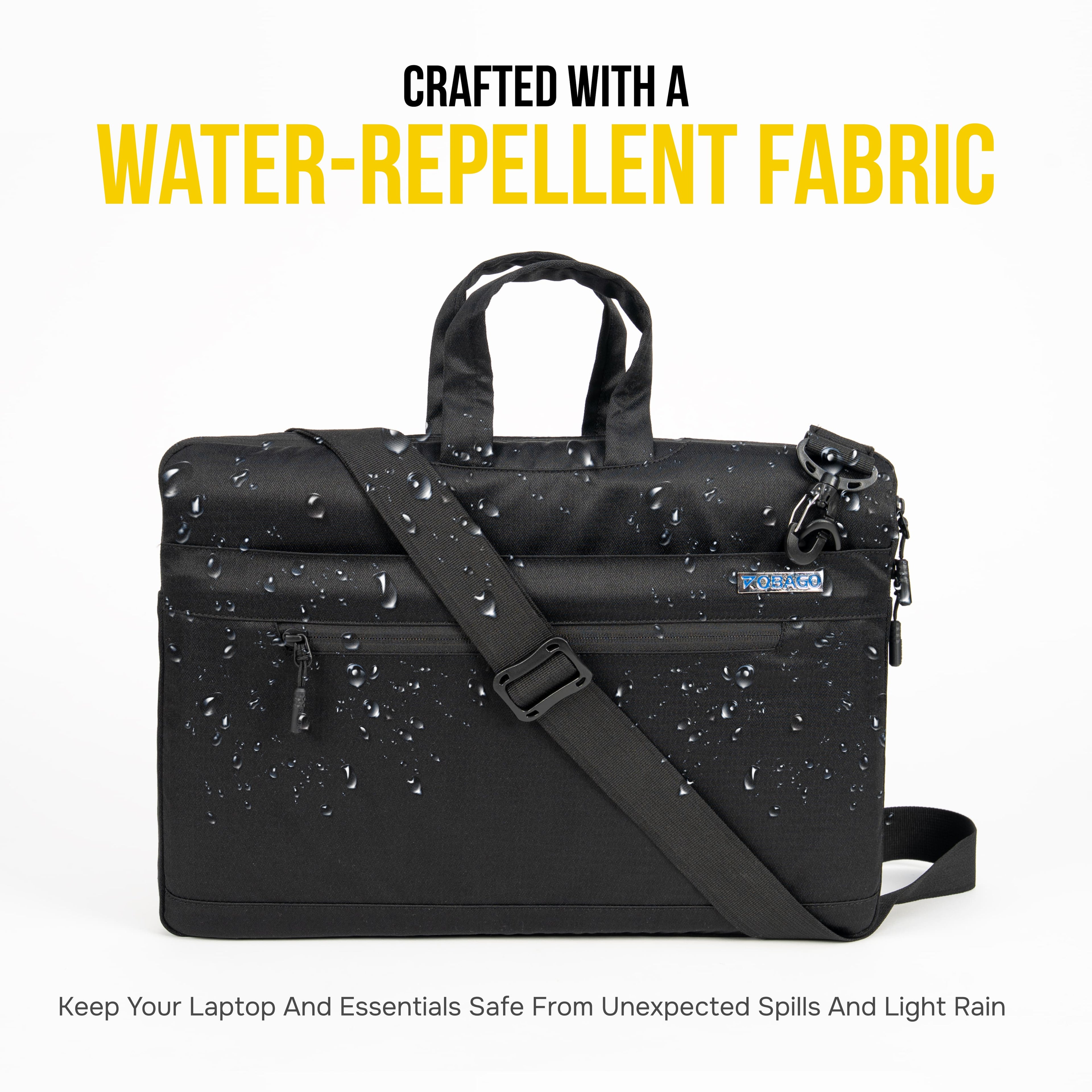 Robago Blair Black laptop sleeve-4L Material-Polyester