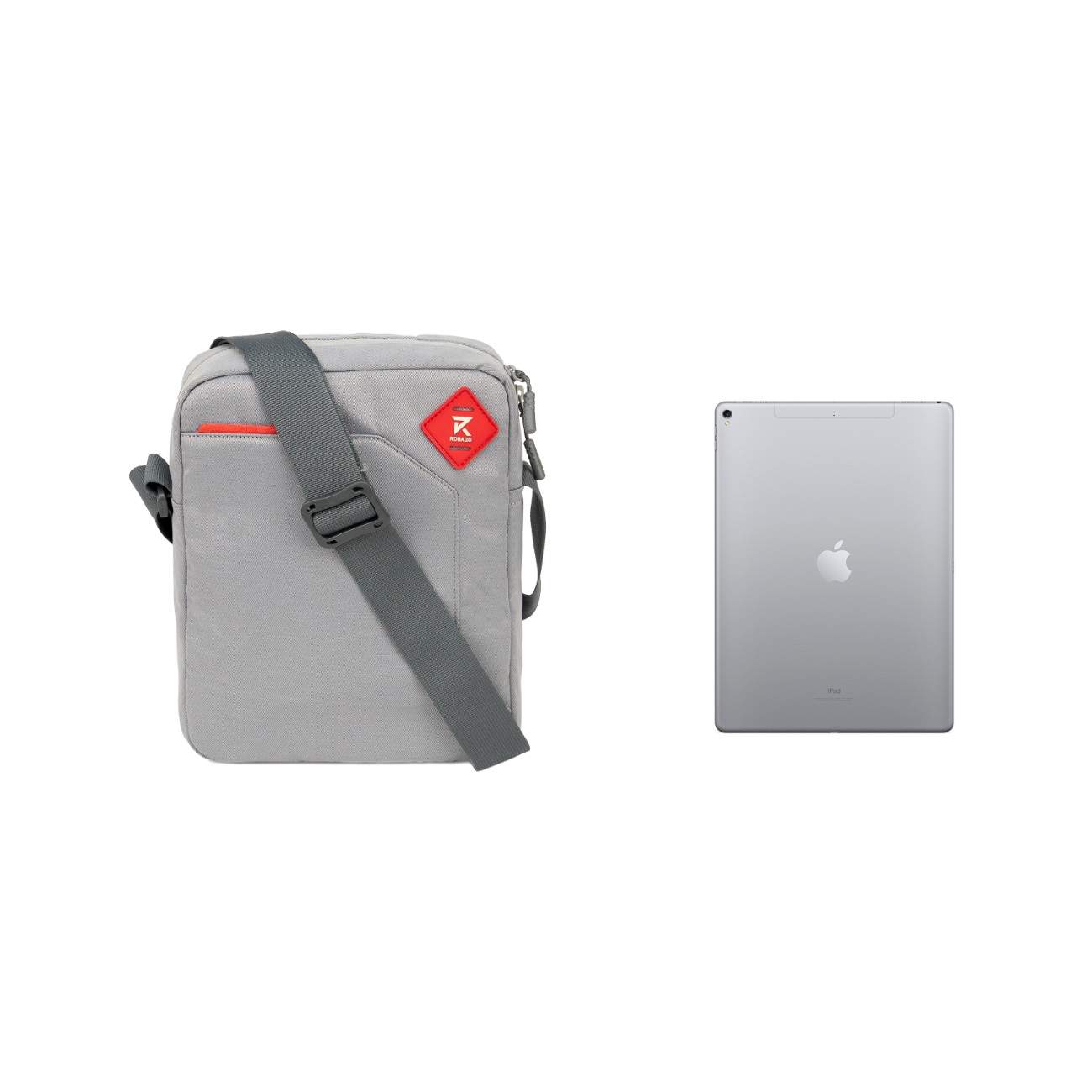 Robago Vertex 1.0 Grey sling bag-4L Material-Polyester