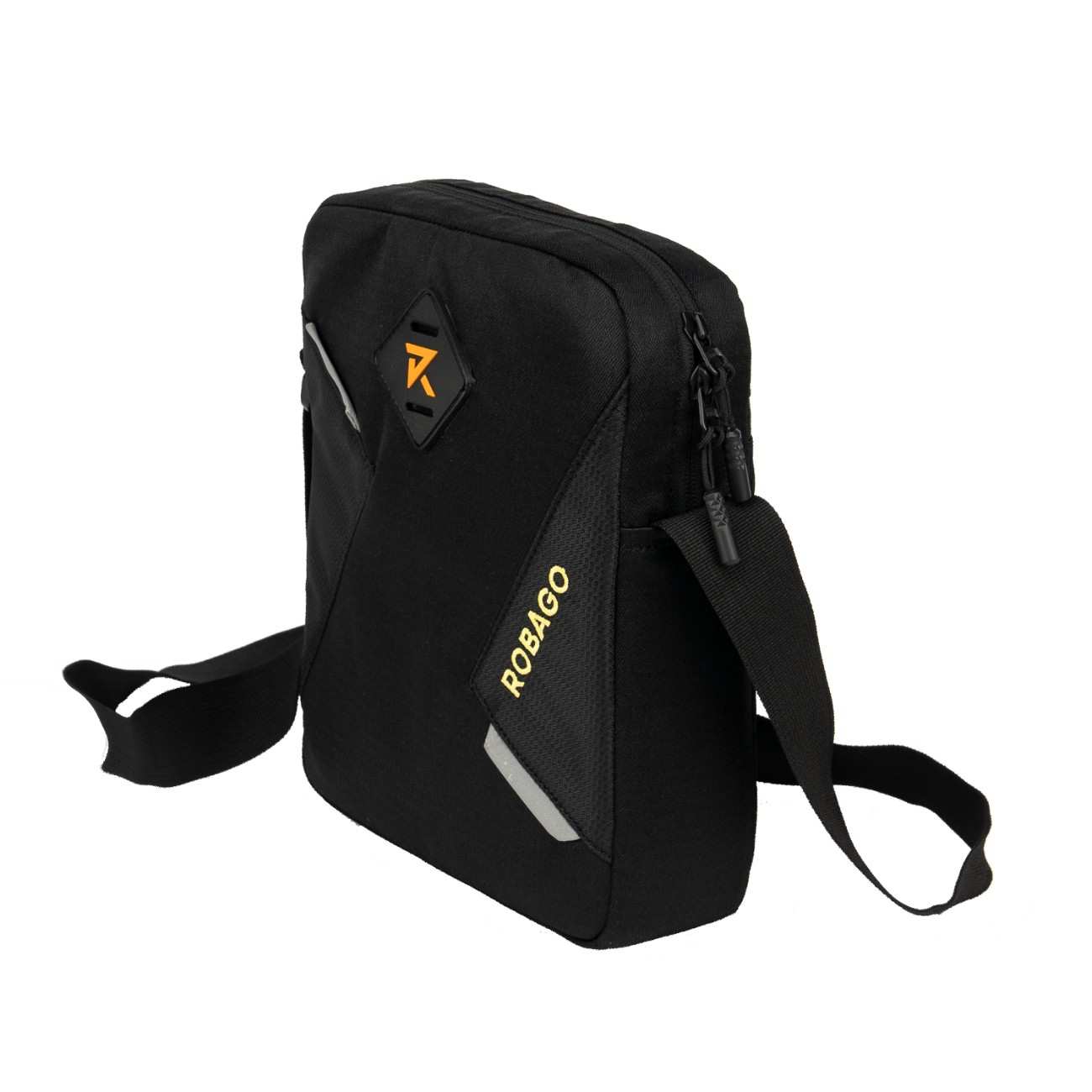 Robago Vertex 2.0 Black sling bag-6L Material-Polyester