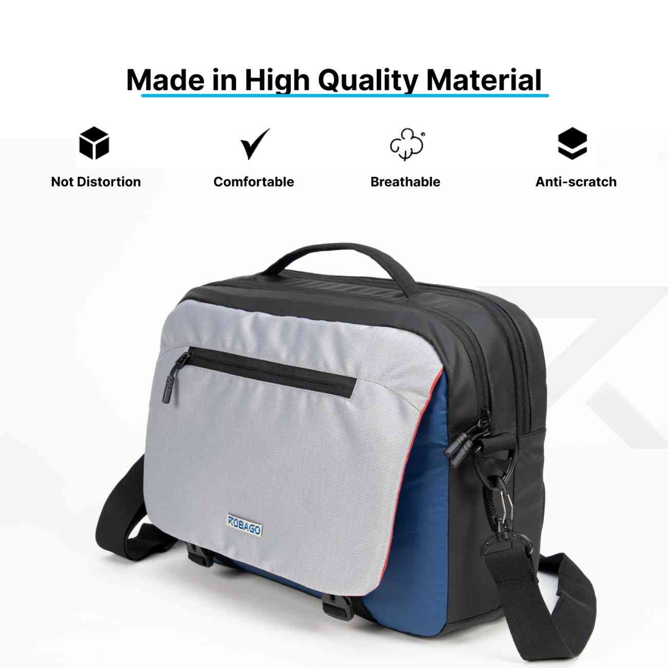 Robago Knox Grey executive bag-16L   Material-Polyester