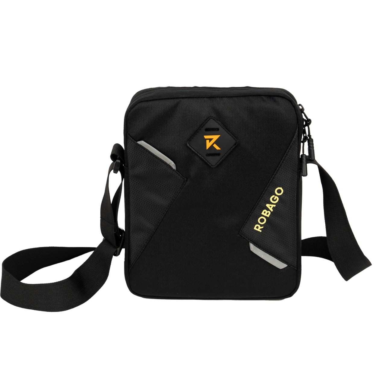 Robago Vertex 2.0 Black sling bag-6L Material-Polyester