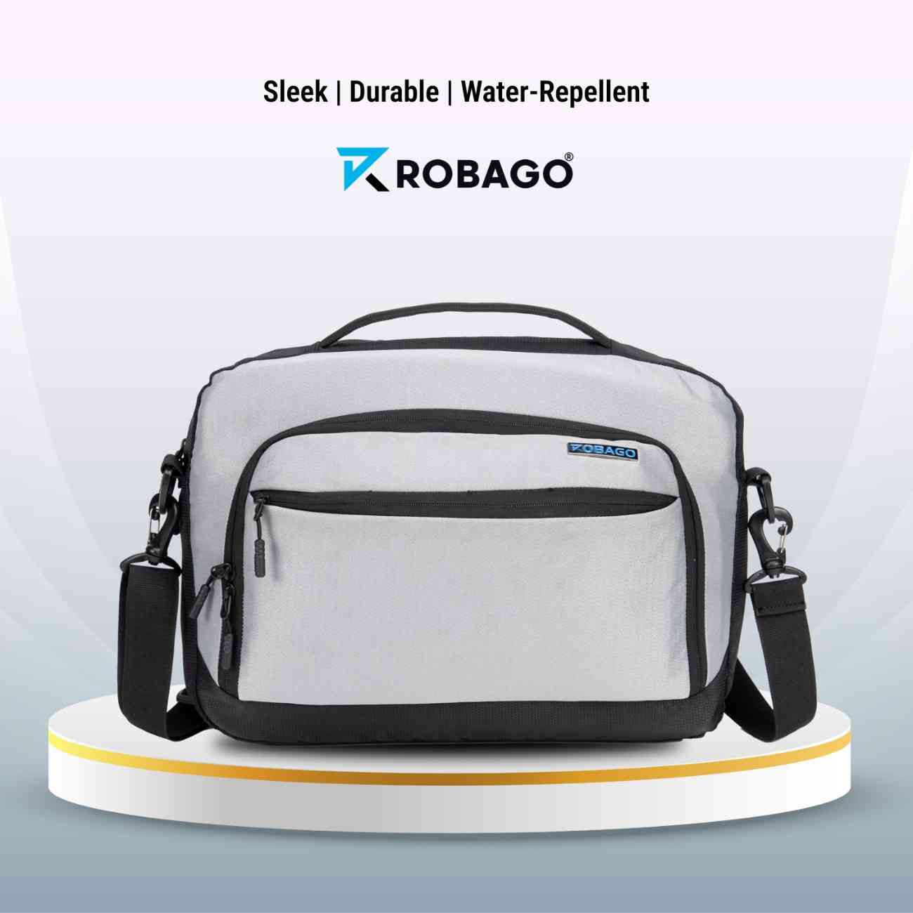 Robago Hugo Grey executive bag-12L                                  Material-Polyester