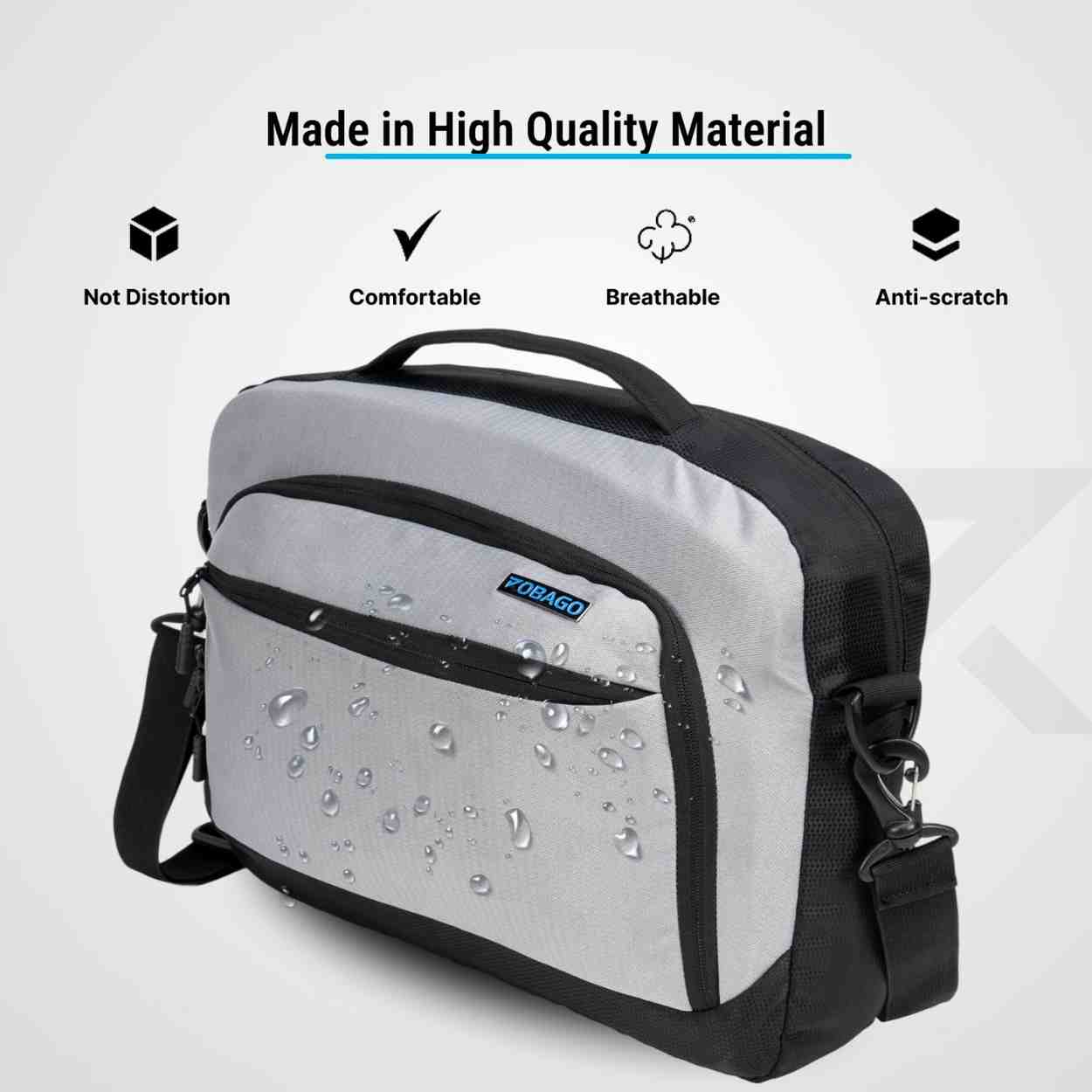 Robago Hugo Grey executive bag-12L                                  Material-Polyester