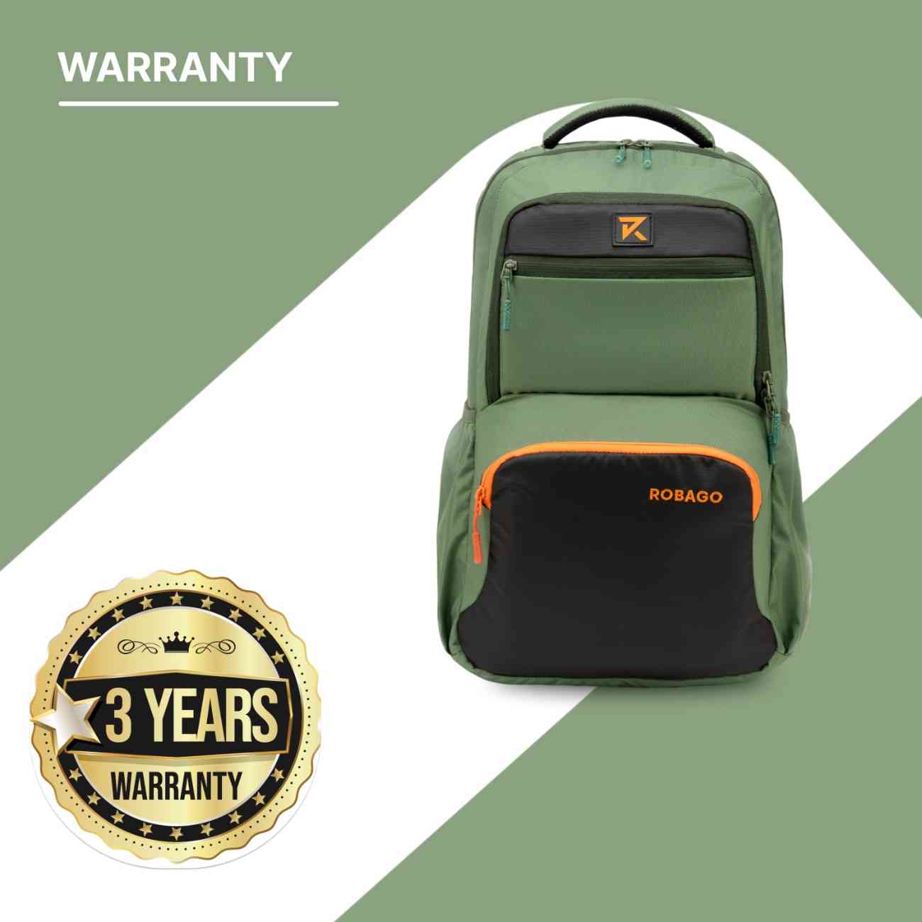 Robago Challenge-24L Green Challenger laptop backpack Material-Polyester