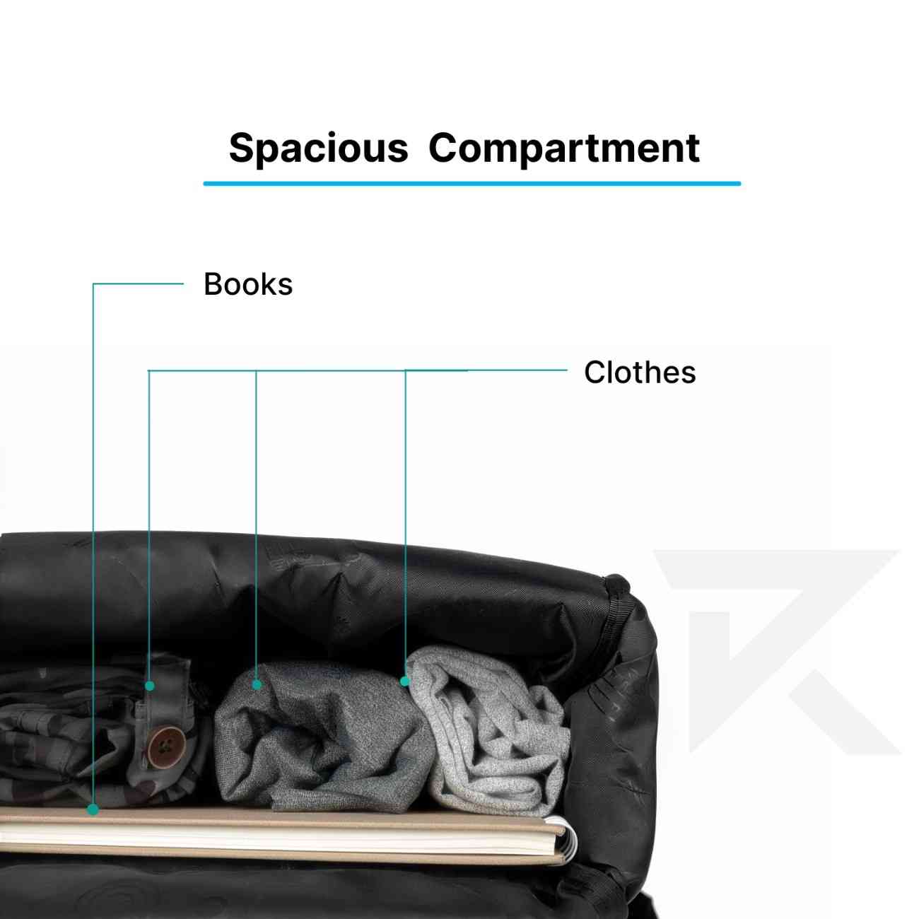 Robago Flap Nexo-  38 L Black Laptop backpack  Material-Polyester