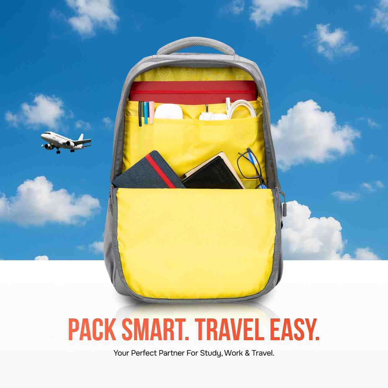 Robago Romeo-41L black Laptop backpack Material-Polyester